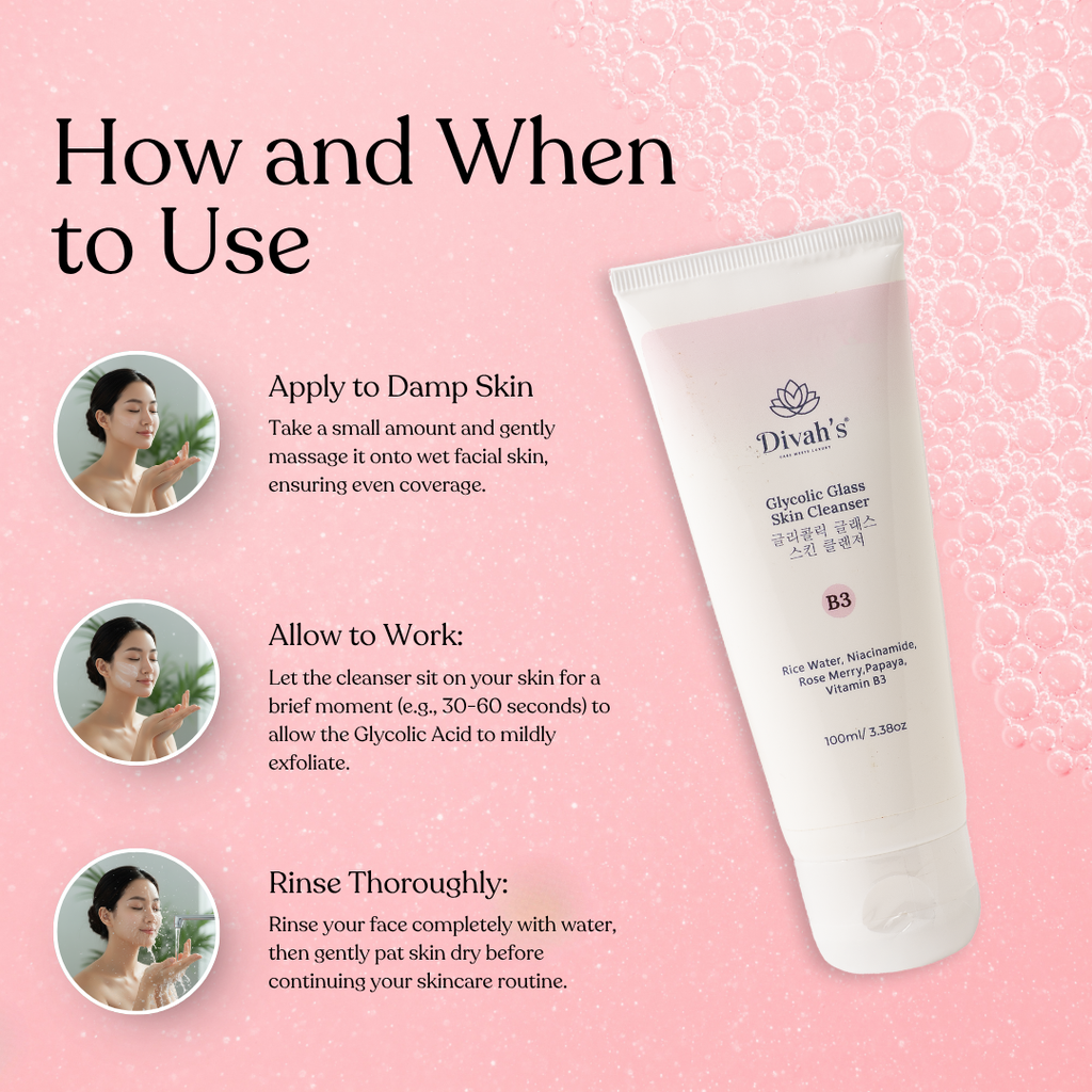 Divah’s Glycolic Glass Skin Peeling Cleanser