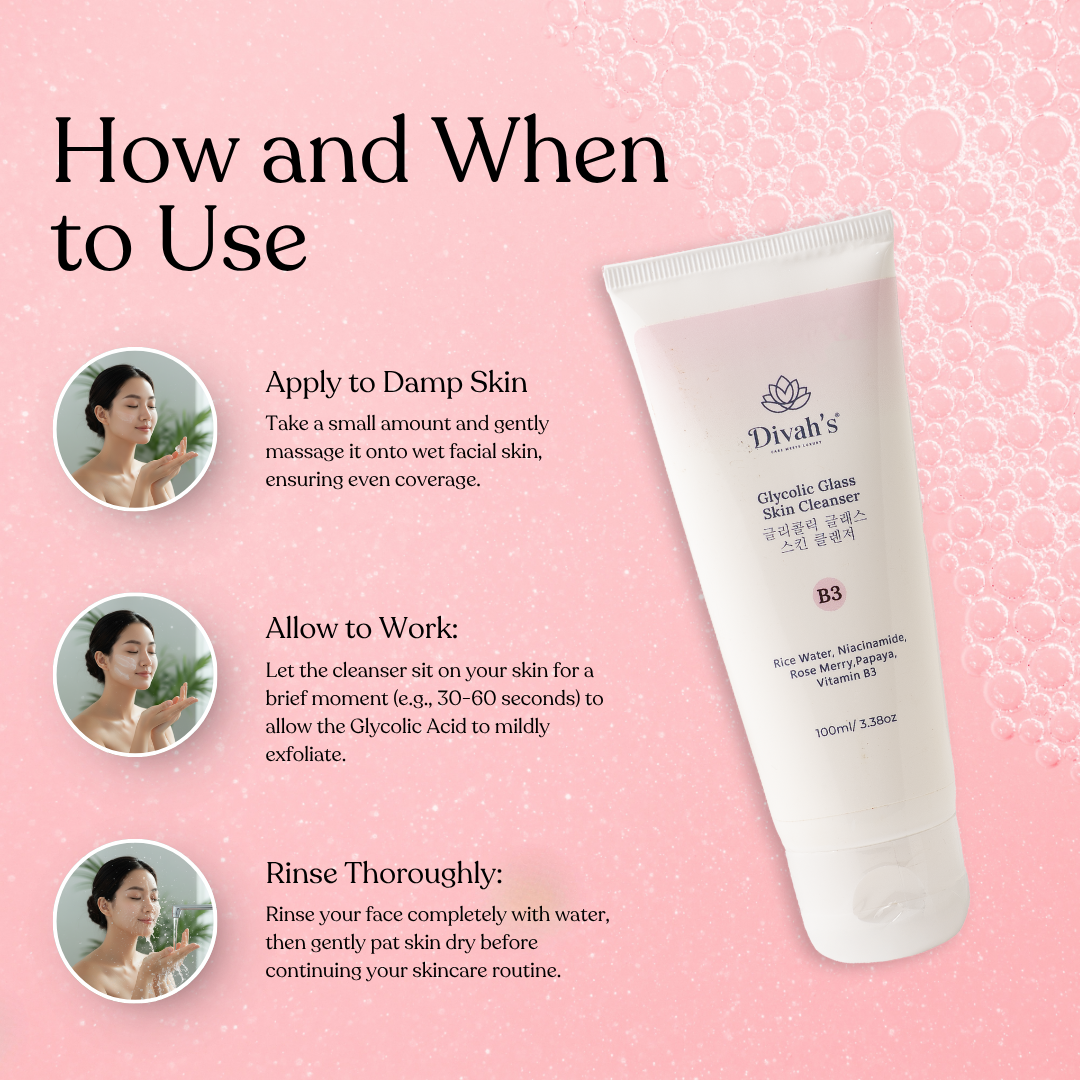 Divah’s Glycolic Glass Skin Peeling Cleanser