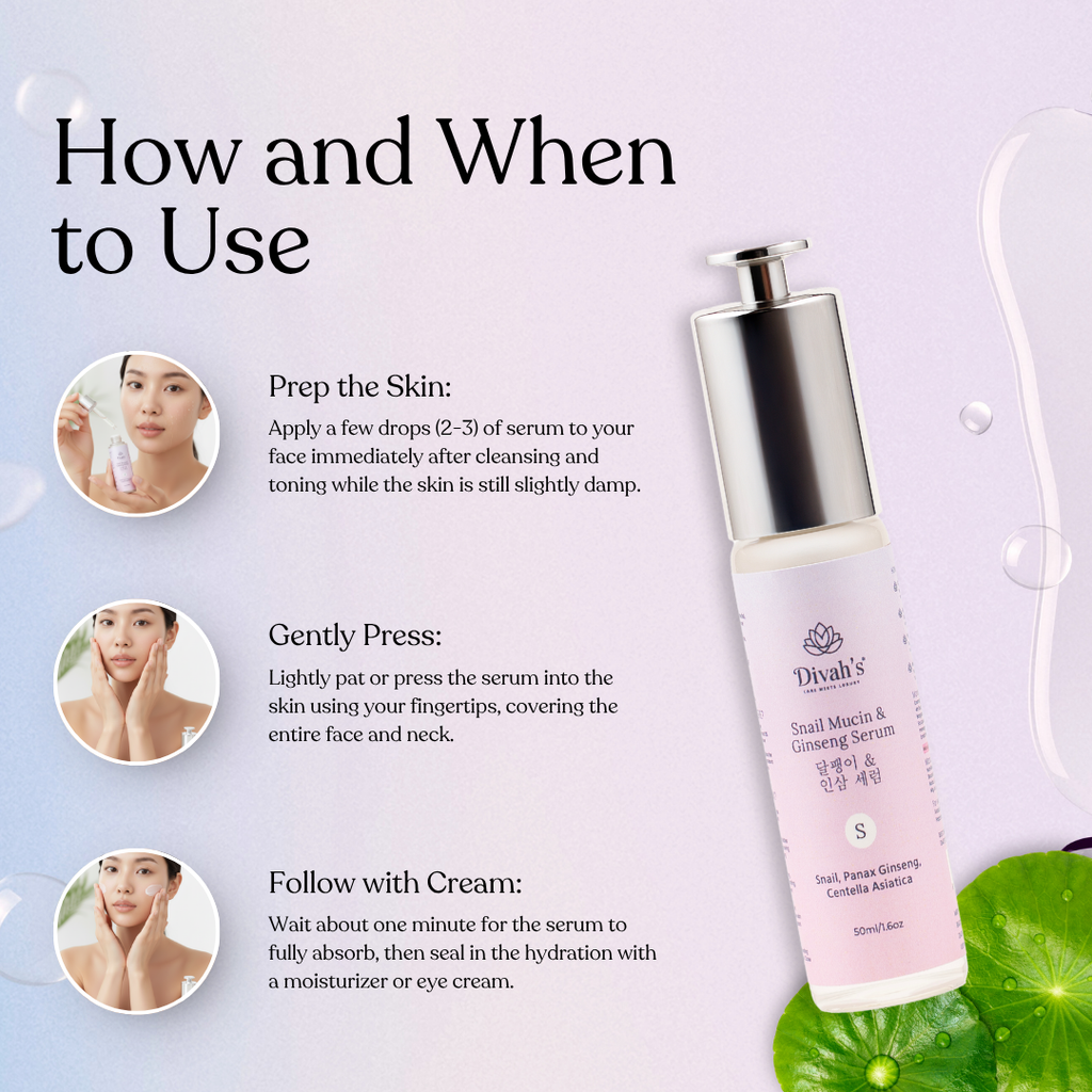 Divah’s Snail Mucin & Ginseng Serum