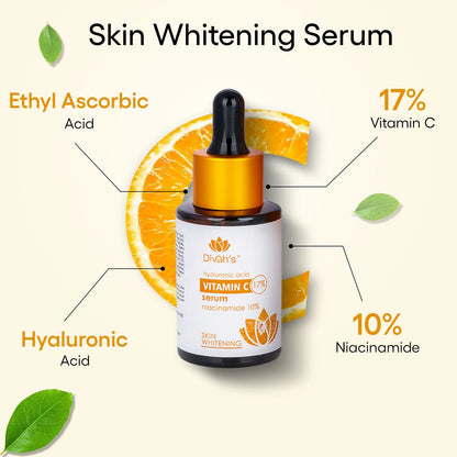 17% Vitamin C & 10% Niacinamide with Hyaluronic Acid Skin Whitening Serum