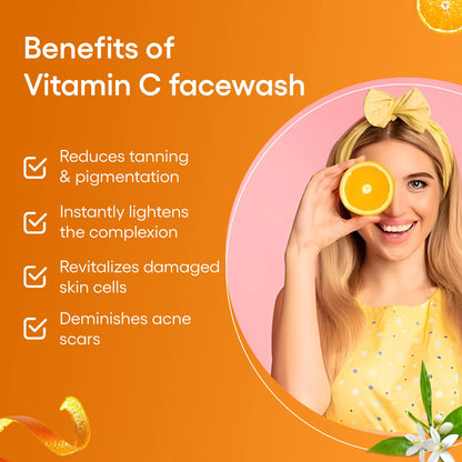 Vitamin C & Lemon Burst Skin Brightening Foaming Face Wash