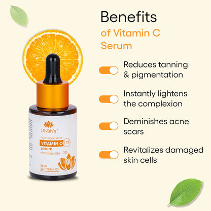 17% Vitamin C & 10% Niacinamide with Hyaluronic Acid Skin Whitening Serum