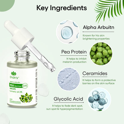 Alpha Arbutin & Pea Protein Anti Pigmentation Serum