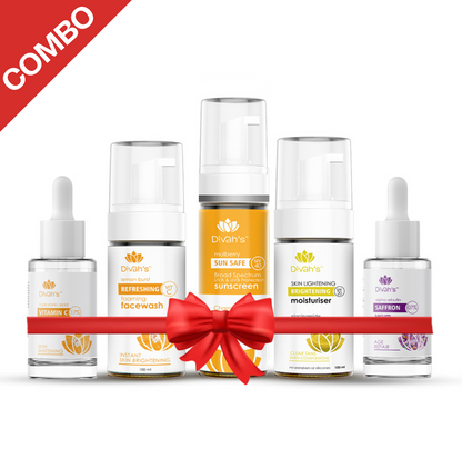 Illuminating Skin Regimen Kit | Face Wash, Whitening Serum, Repair Serum, Moisturizer, Sunscreen